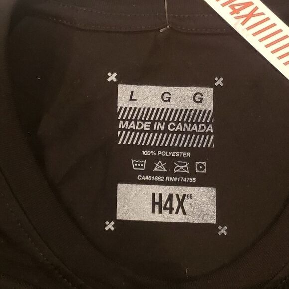 H4X Men's T-Shirts Black Graphic-Print Crewneck - Picture 3 of 10